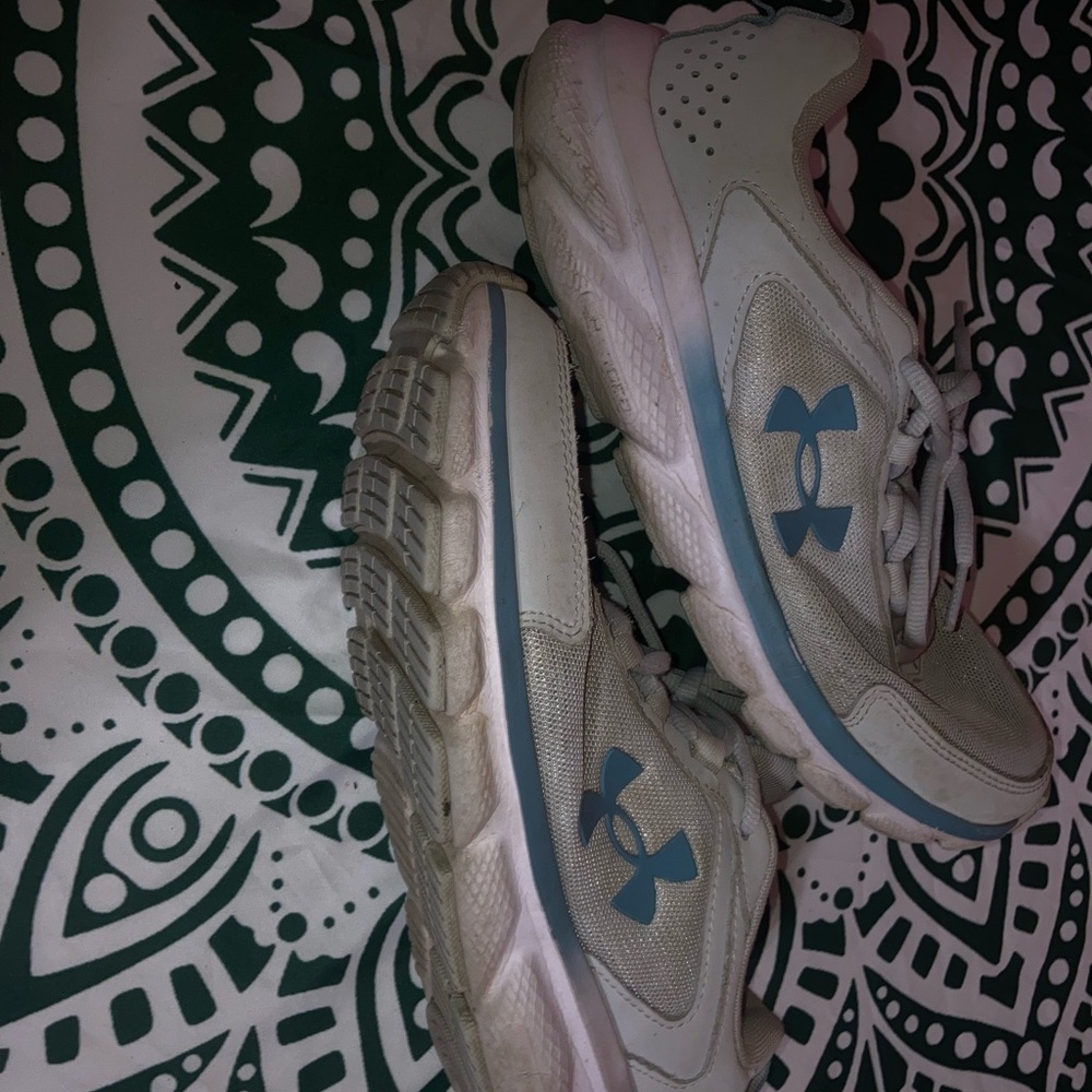 Under Armour Gray and Blue Athletic Shoes